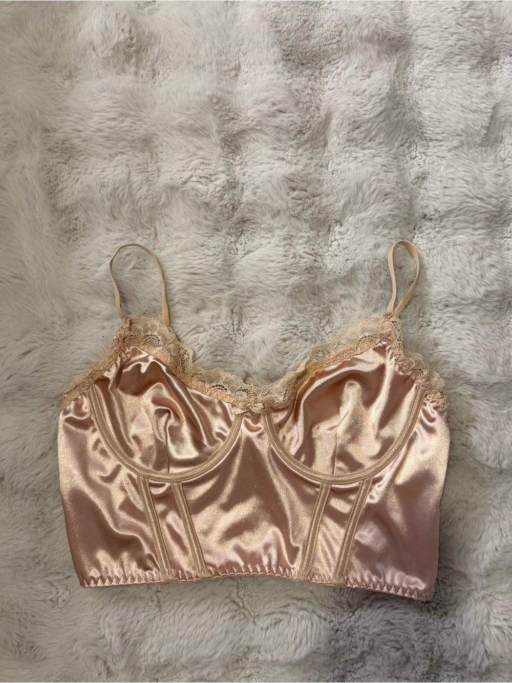 Forever 21 Satin Bustier Top